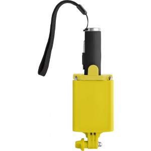 Teleszkópos selfie bot, ABS műanyag, sárga (fotós kiegészítő)