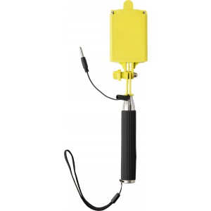 Teleszkópos selfie bot, ABS műanyag, sárga (fotós kiegészítő)