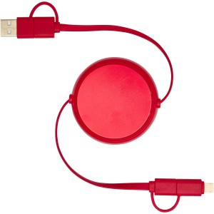Alasia gyorstöltő és adatkábel, 100 cm, 45W, piros (vezeték, elosztó, adapter, kábel)