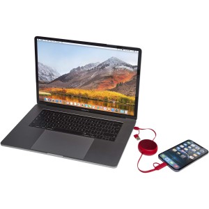 Alasia gyorstöltő és adatkábel, 100 cm, 45W, piros (vezeték, elosztó, adapter, kábel)