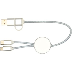 Alasia gyorstöltő- és adatkábel, 30 cm, 27W, ezüst (vezeték, elosztó, adapter, kábel)