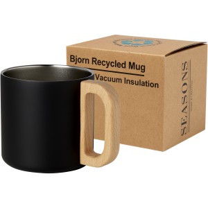Bjorn RCS újraacél réz-vákuumos bögre, 360 ml, fekete (bögre)