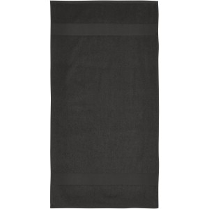 Charlotte pamut törölköző, 50x100 cm, 450 g/m2, antracit (törölköző)