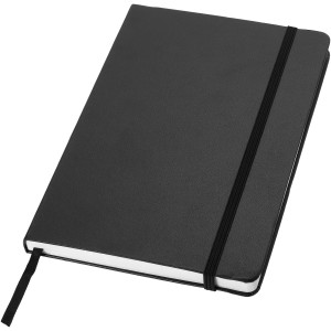 CLASSIC A/5 jegyzetfüzet, bőrhatású borítóval, fekete (füzet, notesz)