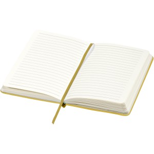 CLASSIC A/5 jegyzetfüzet, bőrhatású borítóval, sárga (füzet, notesz)