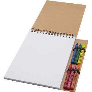 Doodle A5 spirálfüzet és zsírkréta, natúr (füzet, notesz)