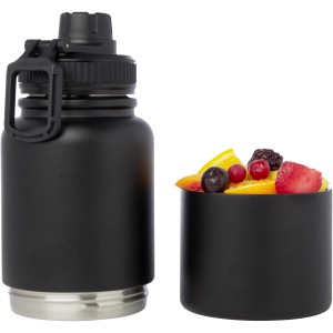Dupeca rozsdamentes acél palack, 840 ml, fekete (termosz)