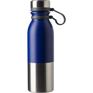 Duplafalú acélpalack, 600 ml, kék (termosz)
