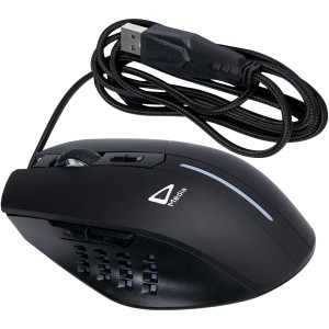 Gleam RGB gamer egér, fekete (íróasztali felszerelés)