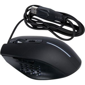 Gleam RGB gamer egér, fekete (íróasztali felszerelés)