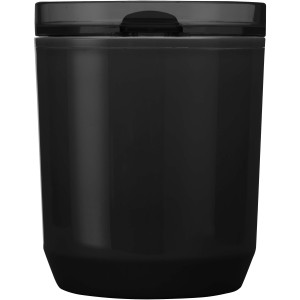 Hudson duplafalú újraműanyag pohár, 180 ml, fekete (pohár)