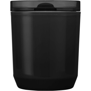 Hudson duplafalú újraműanyag pohár, 180 ml, fekete (pohár)