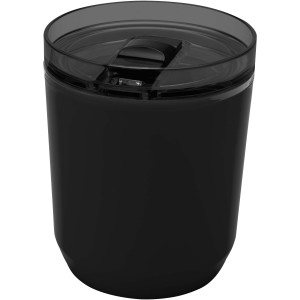 Hudson duplafalú újraműanyag pohár, 180 ml, fekete (pohár)