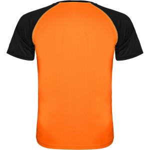 Indianapolis rvid ujj gyerek sportpl, fluor orange, solid black (T-shirt, pl, kevertszlas, mszlas)