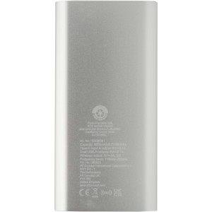 Juice alumínium vezeték nélküli powerbank, 8000 mAh, ezüst (powerbank)