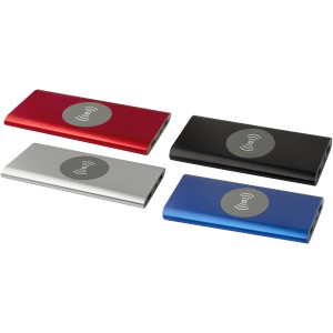 Juice alumínium vezeték nélküli powerbank, 8000 mAh, ezüst (powerbank)
