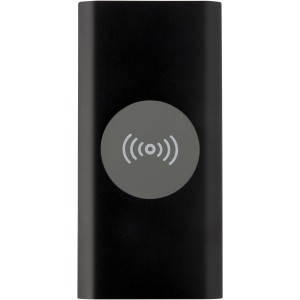 Juice alumínium vezeték nélküli powerbank, 8000 mAh, fekete (powerbank)