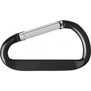Karabiner kulcstartó, fekete (kulcstartó)