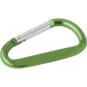 Karabiner kulcstartó, világoszöld (kulcstartó)