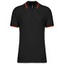 Kariban frfi rvidujj gallros pl, Black/Red
