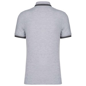 Kariban frfi rvidujj gallros pl, Oxford Grey/Black (gallros pl, 90-100% pamut)