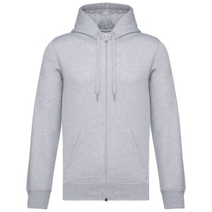 Kariban Uniszex kapucnis, cipzras pulver, Oxford Grey (pulver)