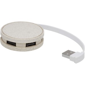Kenzu szalma USB elosztó, natúr (vezeték, elosztó, adapter, kábel)