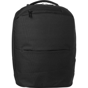 Laptophátizsák, 600D, fekete (hátizsák)