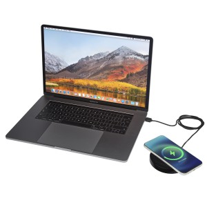 LEAL vezeték nélküli töltőpad, fekete (powerbank)