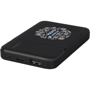 Loop 5000mAh újraműanyag powerbank, fekete (powerbank)