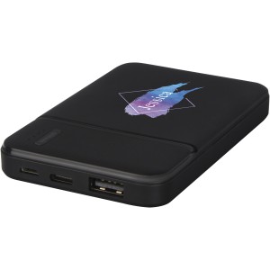 Loop 5000mAh újraműanyag powerbank, fekete (powerbank)