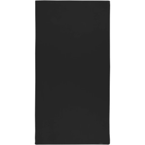 Lucas RPET sporttörölköző, 50x100 cm, fekete (törölköző)