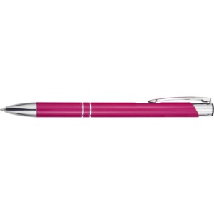 Moneta golyóstoll kék tollbetéttel, pink (fém golyóstoll)