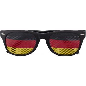 Napszemveg zszlval, fekete/piros (napszemveg)
