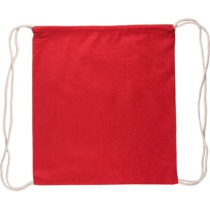 Oeko-Tex pamut tornazsák, 140 g/m2, piros (hátizsák)