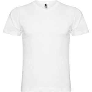 Roly Samoyedo V-nyak frfi pl, White (T-shirt, pl, 90-100% pamut)