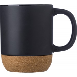 Rosamund kerámiabögre, 420 ml, fekete (bögre)