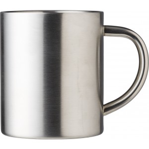 Rozsdamentes acél bögre, 300 ml, ezüst (bögre)