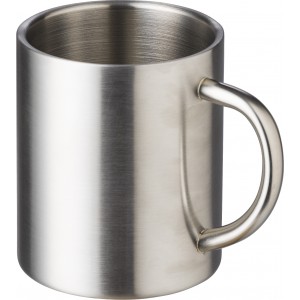 Rozsdamentes acél bögre, 300 ml, ezüst (bögre)