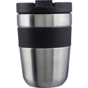 Rozsdamentes acél duplafalú bögre, 300 ml , fekete (bögre)