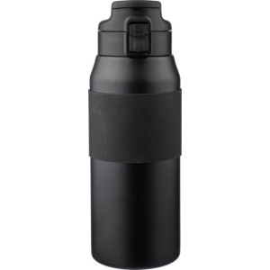 Rozsdamentes acél duplafalú palack, 800 ml, fekete (termosz)