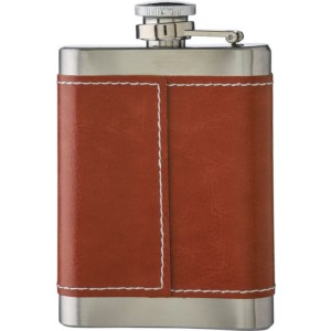 Rozsdamentes acél laposüveg, 100 ml, barna (laposüveg)