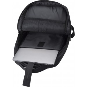 RPET laptophátizsák, fekete (hátizsák)