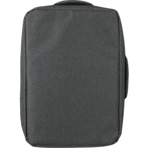 rPET poliészter laptophátizsák, szürke (irattáska, laptoptáska)