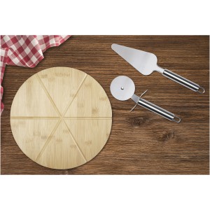 Seasons Mangiary bambusz pizzaszett, natúr (fa konyhai eszköz)