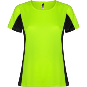 Shanghai rvid ujj ni sportpl, fluor green, solid black (T-shirt, pl, kevertszlas, mszlas)