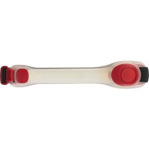 Villog LED-es szilikon karpnt, piros (sportszer)