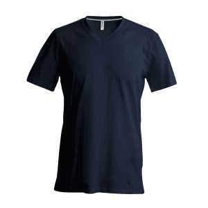 Kariban V-nyak frfipl, Dark Grey (T-shirt, pl, 90-100% pamut)