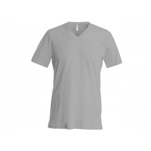 Kariban V-nyak frfipl, Oxford Grey (T-shirt, pl, 90-100% pamut)
