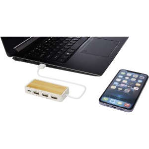 Terrazzo USB 2.0 hub, natúr (íróasztali felszerelés)